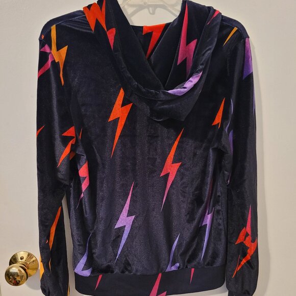 Aviator Nation Woman Velvet Lighting Bolt Zip up hoodie and pants - Picture 3 of 6